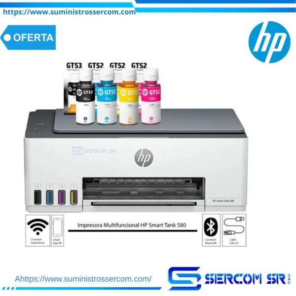 MULTIFUNCIONAL HP SMART TANK 580 WIRELESS