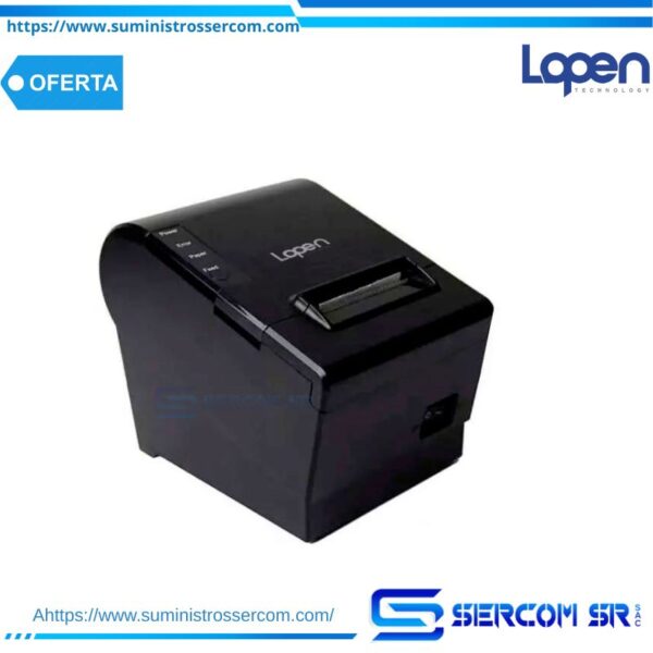 IMPRESORA TERMICA LOPEN LN-POS80-BX-UEB 80MM USB/ETHERNET/BLUETOTH