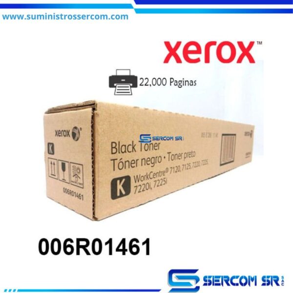 Toner Xerox 006R01461 Negro Workcentre 7120, 7125, 7220, 7225