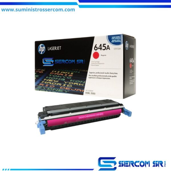 TONER HP C9733A 645A L.J. 5500 MAGENTA 12.000 PAGINAS