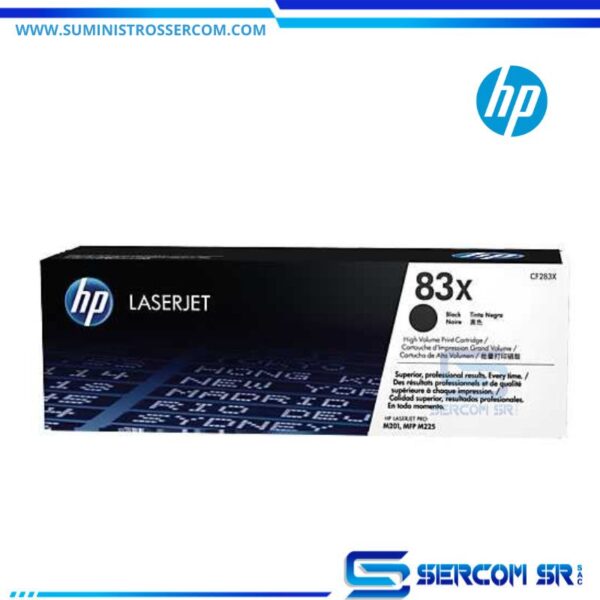 Toner Hp Cf283X 83X L.J. Mfp M201 Negro 2,200Paginas