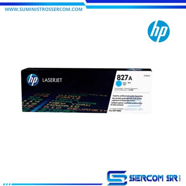 Toner Hp 827a Cyan Cf301a Mfp M880z 32,000 paginas