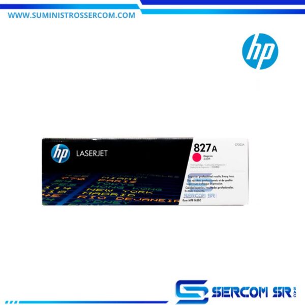 Toner HP 827a Magenta CF303a L.J. mfp m880z 32,000 paginas