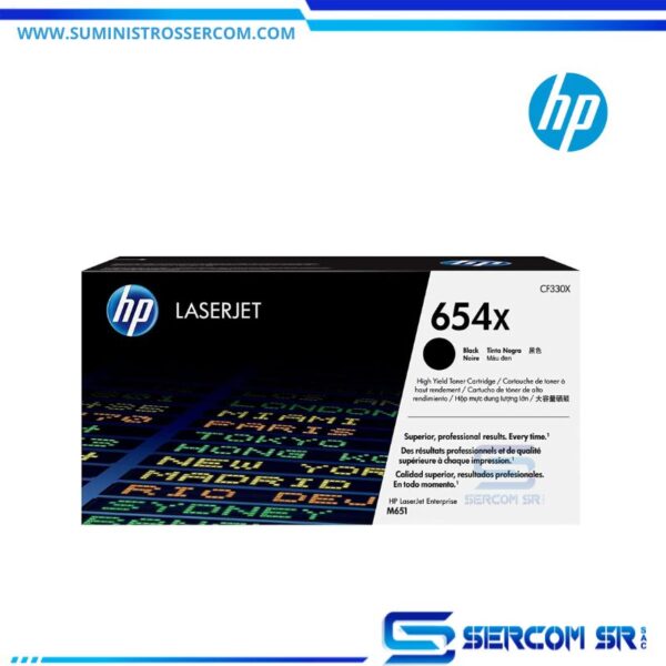 TONER HP CF330X (654X) ENT M651 NEGRO 20.5K PG