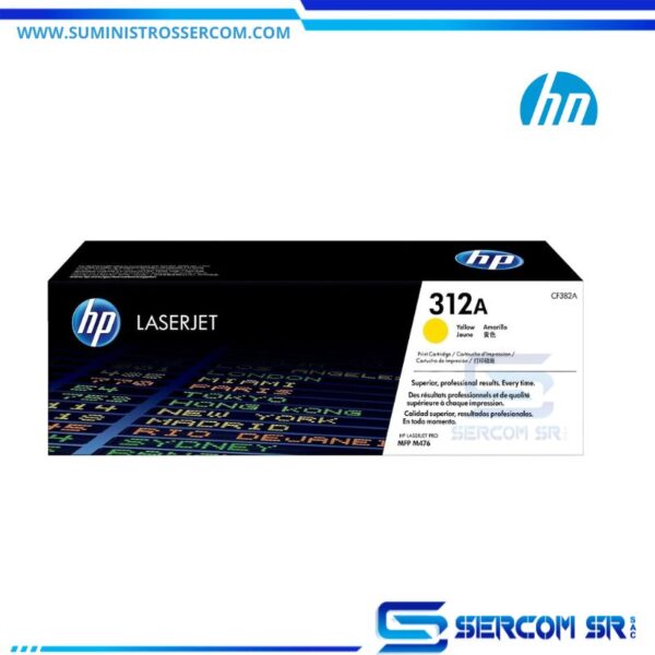 TONER HP CF382A (312A) L.J. M476 YELLOW 2.7K PG