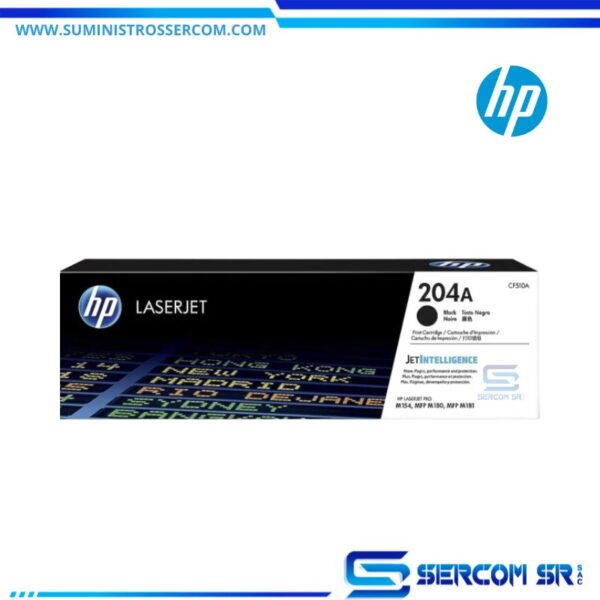 TONER HP CF510A (204A) LJ PRO M154 NEGRO 1.1 KPGS