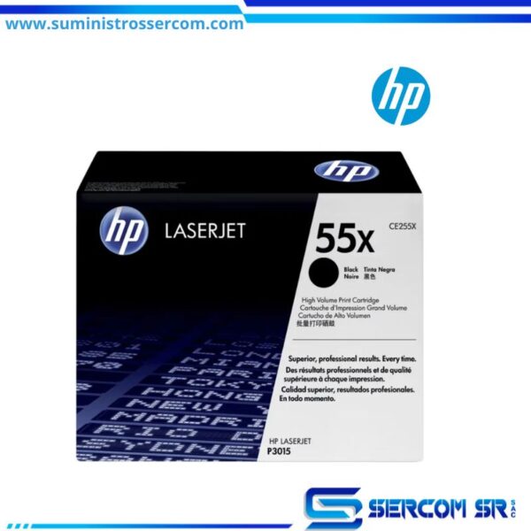 Toner Hp 55X Ce255X Laserjet P3011, P3015 12.500 PAGINAS