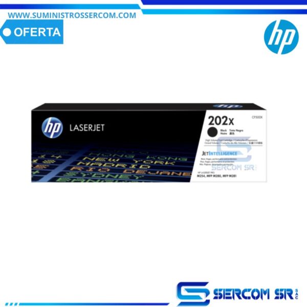 TONER HP CF500X (202X) NEGRO LJ PRO M254 3.2 KPGS