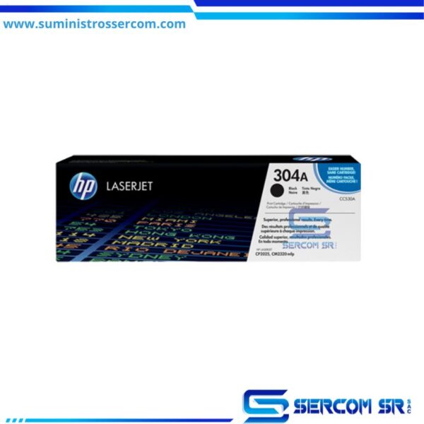 TONER HP CC530A 304A L.J. CP2025 NEGRO 3.500 PAGINAS