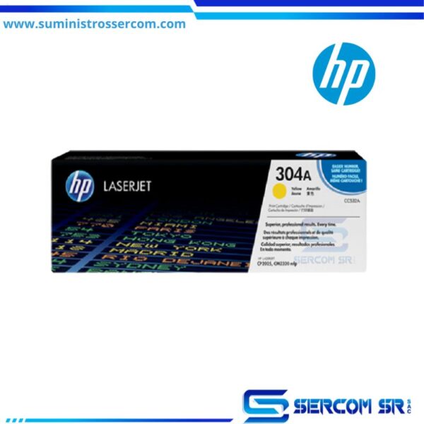 TONER HP CC531A 304A L.J. CP2025 YELLOW 2.800 PAGINAS