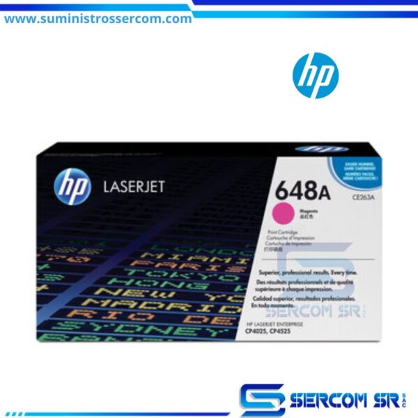 TONER HP CE263A 648AL.J. CP4525 MAGENT 11.00PAGINAS