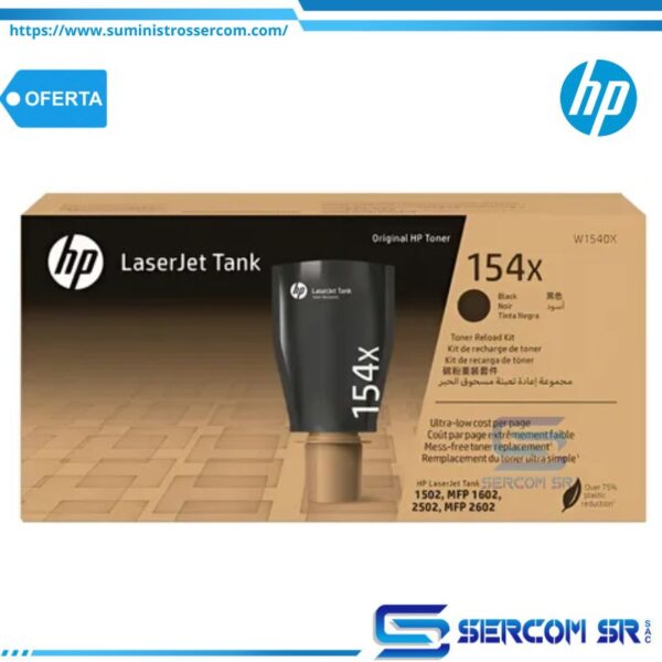 TONER HP W1540X 154X L.J. 1502 BLACK 5,000 PGS