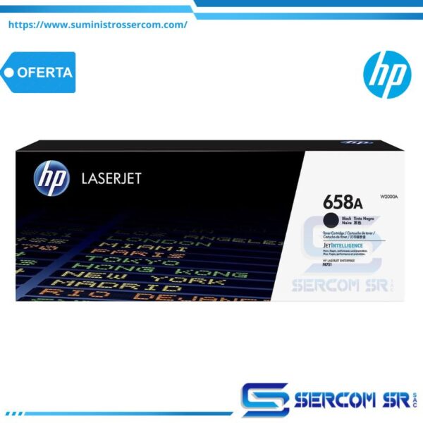 TONER HP W2000A 658A L.J. M571 BLACK 7,000 PGS