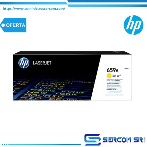 TONER HP W2012A 659A L.J. M856 YELLOW 13,000 PGS