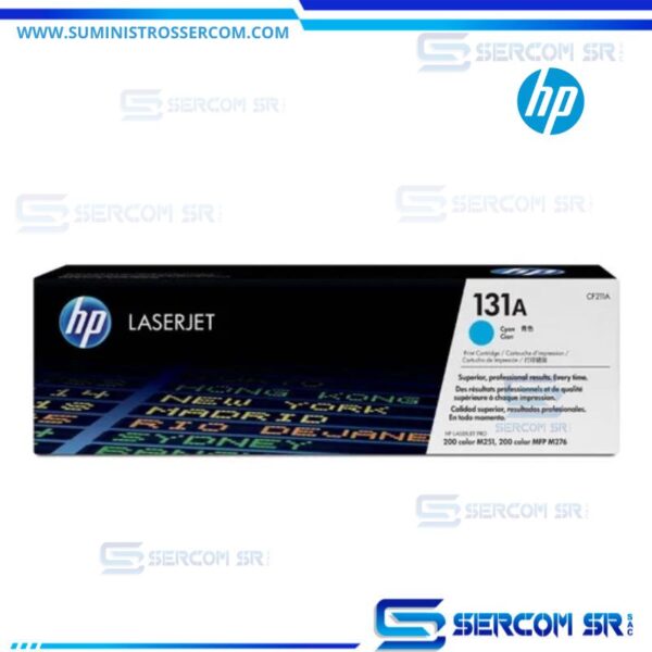 Toner Hp 131A Cf211A Cyan Laserjet Pro M251Nw, M276Nw