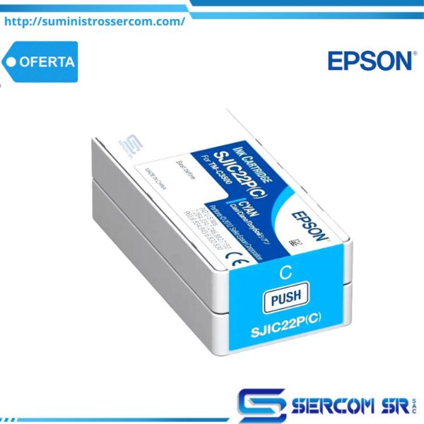 TINTA EPSON C33S020581 CYAN C3500