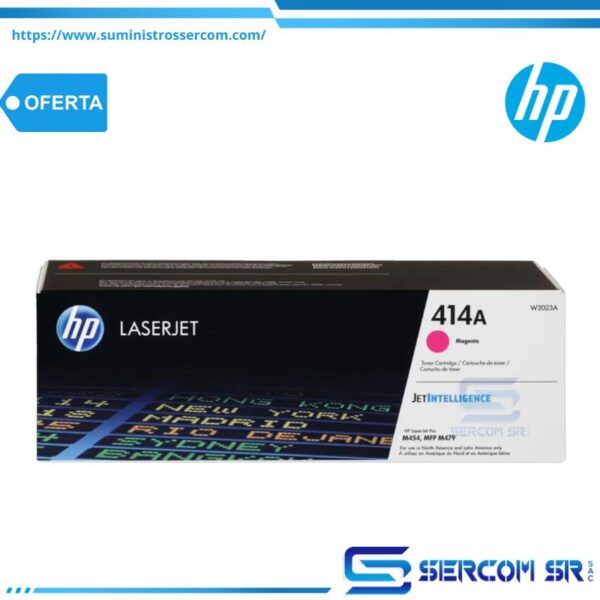 TONER HP W2023A 414A L.J. M454 MAGENTA 2,100 PGS