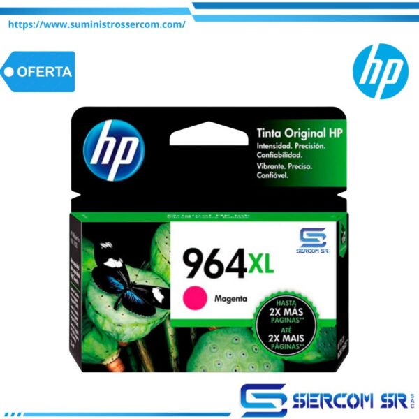 TINTA HP 3JA55AL 964XL MAGENTA OJP 9010 1,600 PGS