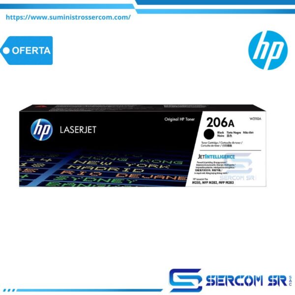 TONER HP W2110A 206A L.J. M255 BLACK 1,350 PGS