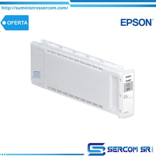 TINTA EPSON T44H720 GRIS, 700ML, P7500/P9500 P/N: T44H720