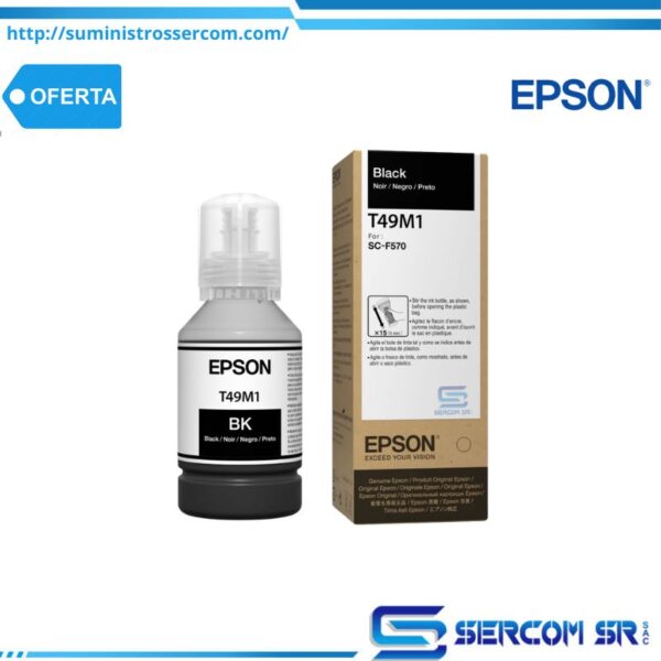 TINTA EPSON T49M120 NEGRA ULTRACHROME DS