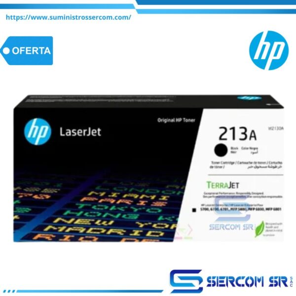 TONER HP W2130A 213A LJ 5800 ENT. BLACK 3,500 PGS