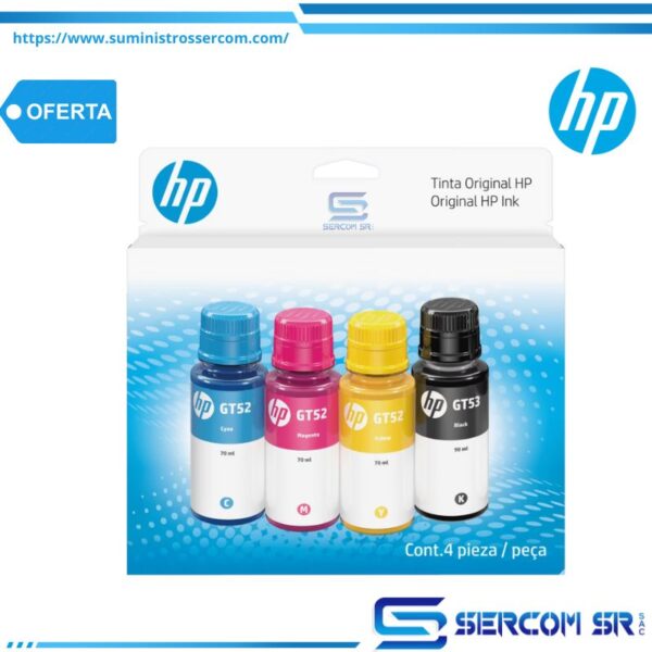 TINTA HP 9F3N4AL BOTTLE GT53/GT52 COMBO PACK
