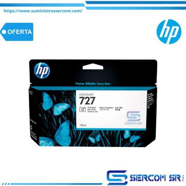 TINTA HP B3P23A 727A 130ML PHOTO BLACK