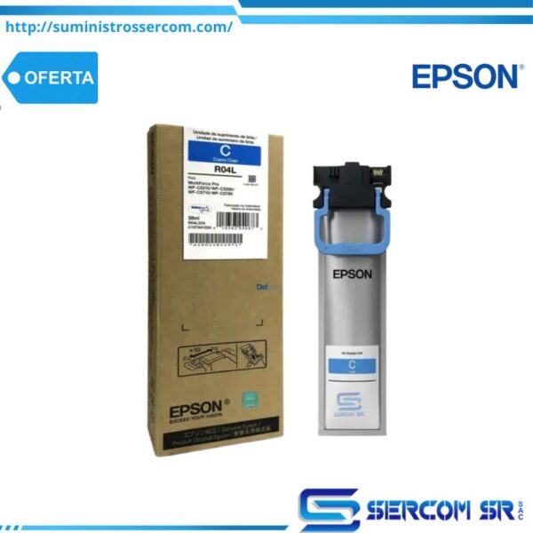 TINTA EPSON T941220 WF-C5210/ 5290/ 5710/ 5790 (R04L) CYAN