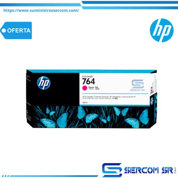 TINTA HP C1Q14A 764A 300ML MAGENTA