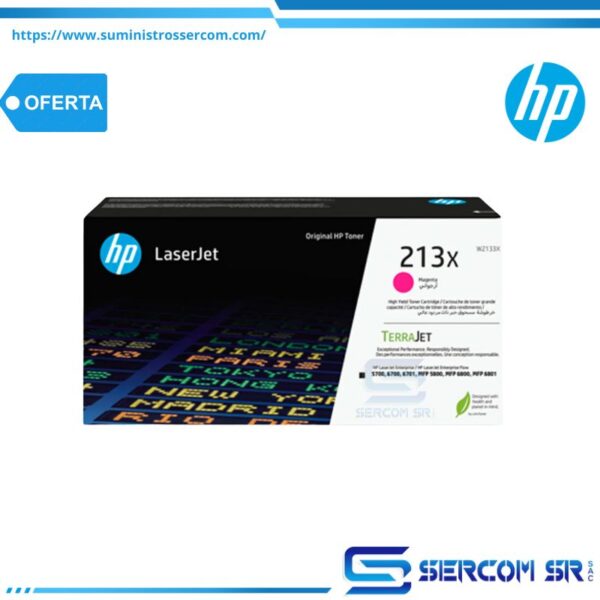 TONER HP W2133X 213X LJ 5800 ENT. MAGENTA 6,000 PGS
