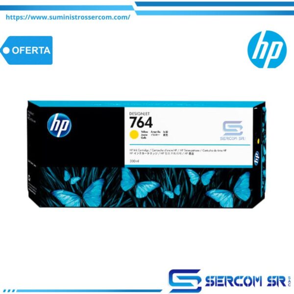 TINTA HP C1Q15A 764A 300ML YELLOW