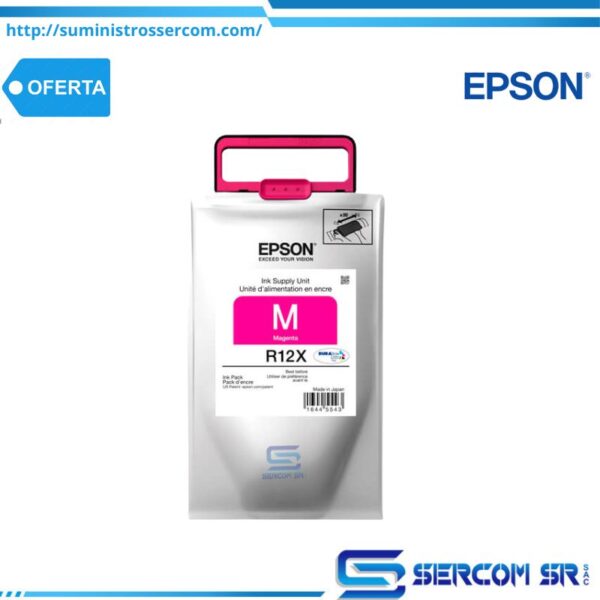 TINTA EPSON TR12X320-AL MAGENTA 20,000 Pag. WF-R5690