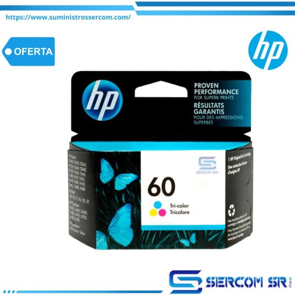 TINTA HP CC643WL 60 TRICOLOR 165 PAG