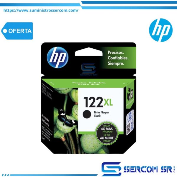 TINTA HP CH563HL 122XL BLACK 480 PAG