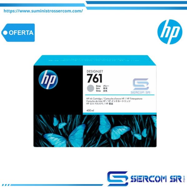 TINTA HP CM995A 761 GRAY 400ML