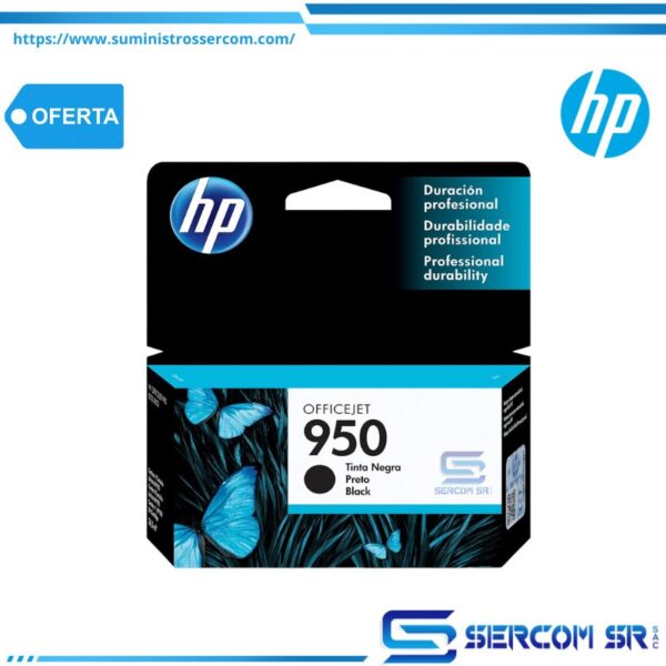 TINTA HP CN049AL 950 NEGRO 1000 PAG