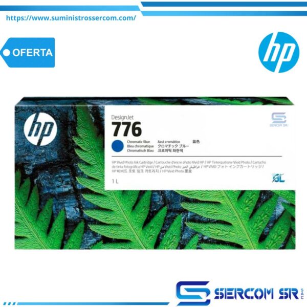 TINTA HP 1XB04A 776 1LT CHROMATIC BLUE