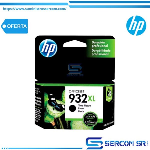 TINTA HP CN053AL 932XL NEGRO 1000 PAG
