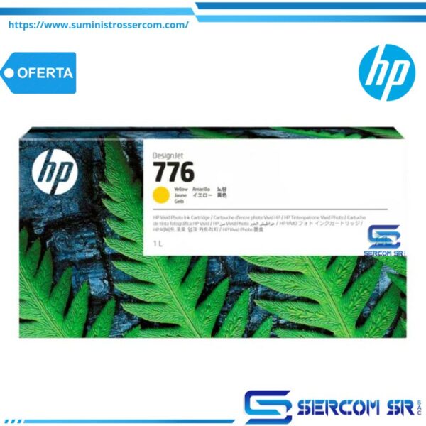 TINTA HP 1XB08A 776 1LT YELLOW