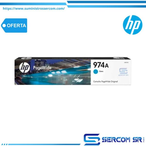 TINTA HP L0R87AL 974 CYAN 3,000 PAG