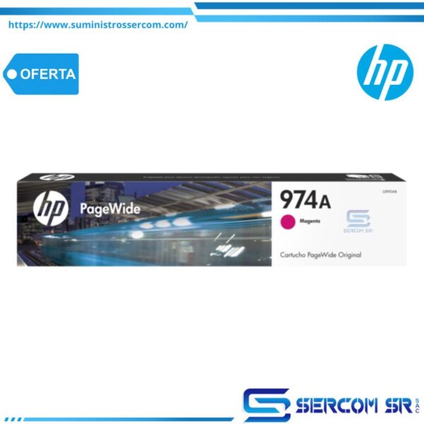 TINTA HP L0R90AL 974 MAGENTA 3,000 PAG