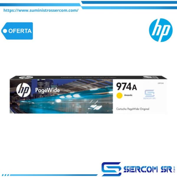 TINTA HP L0R93AL 974 YELLOW 3,000 PAG