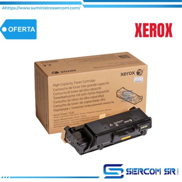 TONER XEROX 106R03623 WC 3335 3345 phaser 3330 rend 15000 pag