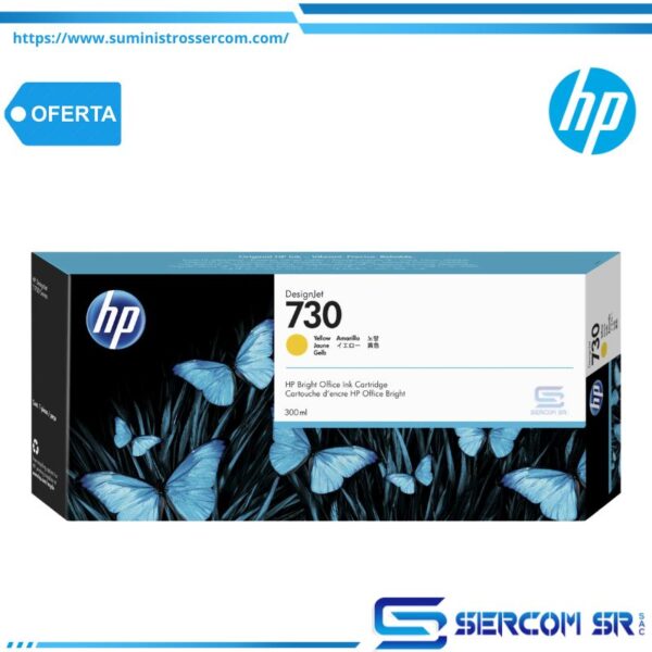 TINTA HP P2V70A 730 300ML YELLOW