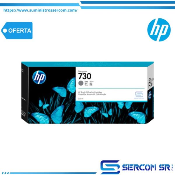 TINTA HP P2V72A 730 300ML GRAY