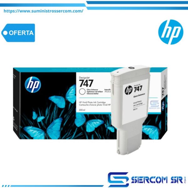 TINTA HP P2V87A 747 300ML GLOSS ENHANCER PARA Z6 Z9