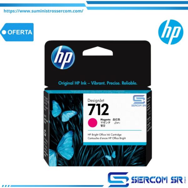 TINTA HP 3ED68A 712A 29ML MAGENTA