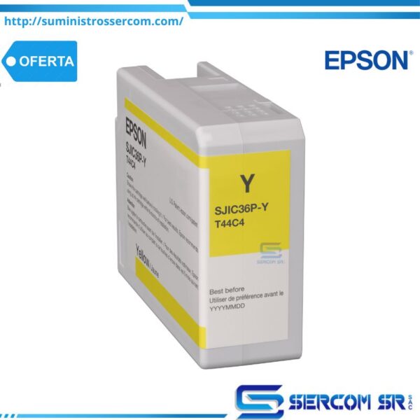TINTA EPSON C13T44B420 YELLOW C6000/C6500