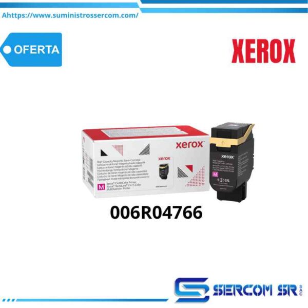 TONER XEROX 006R04766 HIGH-CAPACITY MAGENTA TONER CARTRIDGE (7K) - C415V